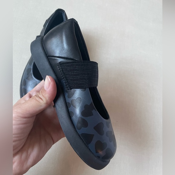 Camper Twins Black leather Mary Jane shoes for toddler girl - size 8 - Picture 9 of 12